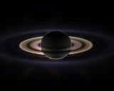 This mosaic was created by combining a total of 165 images taken by the Cassini wide-angle camera over nearly three hours on Sept. 15, 2006. Image: NASA. 